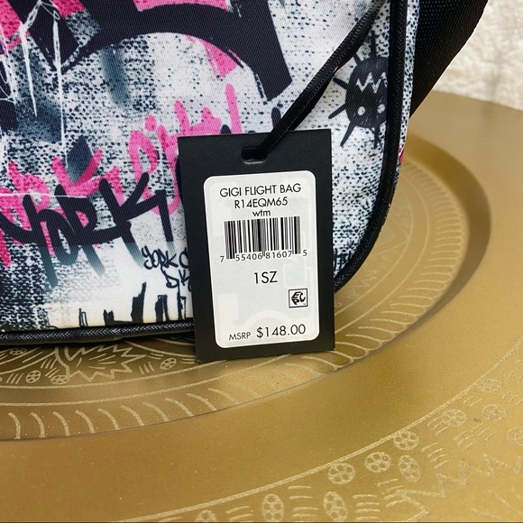 Dkny Bags Dkny Gigi Flight Crossbody Graffiti Double Zip Purse